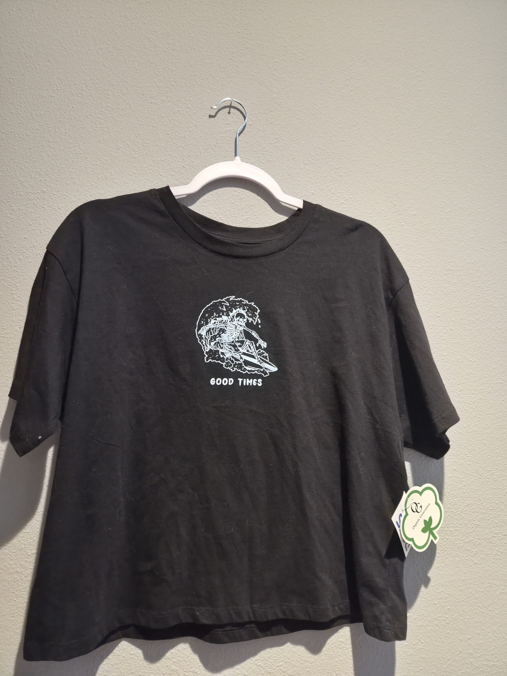 Black 'Good Times' Graphic Tee - Men's Casual Short Sleeve
